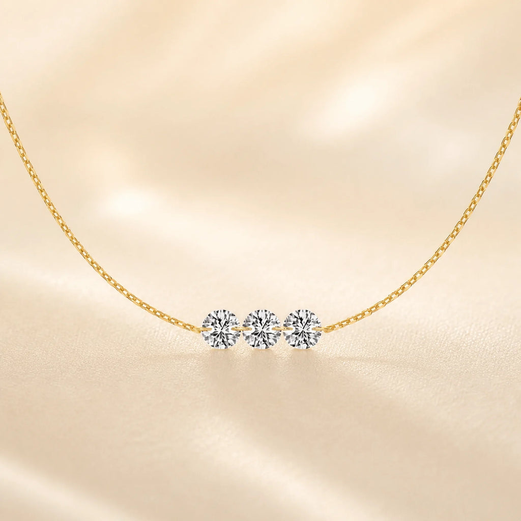 Selunyra Round Diamond Necklace product view 1
