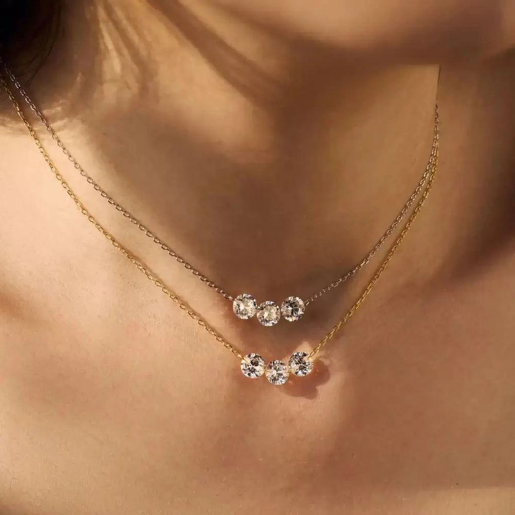 Selunyra Round Diamond Necklace product view 4