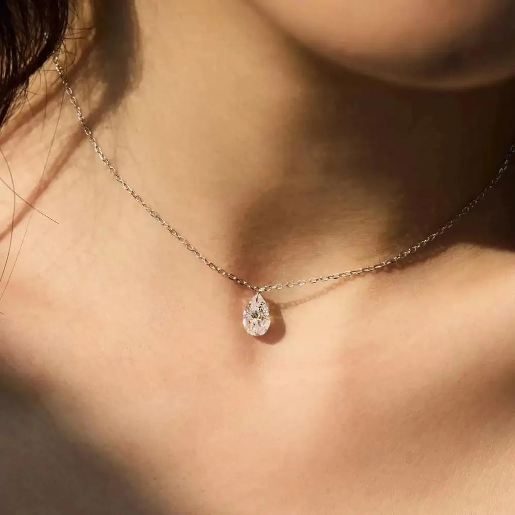 Selunyra Oval Diamond Necklace product view 3