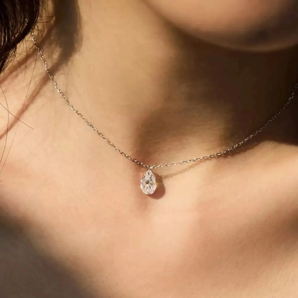 Selunyra Oval Diamond Necklace product view 3