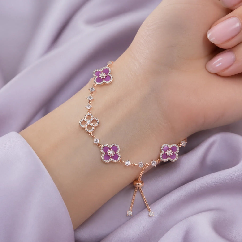Selunyra Dreamy Purple Bracelet wearing image 1