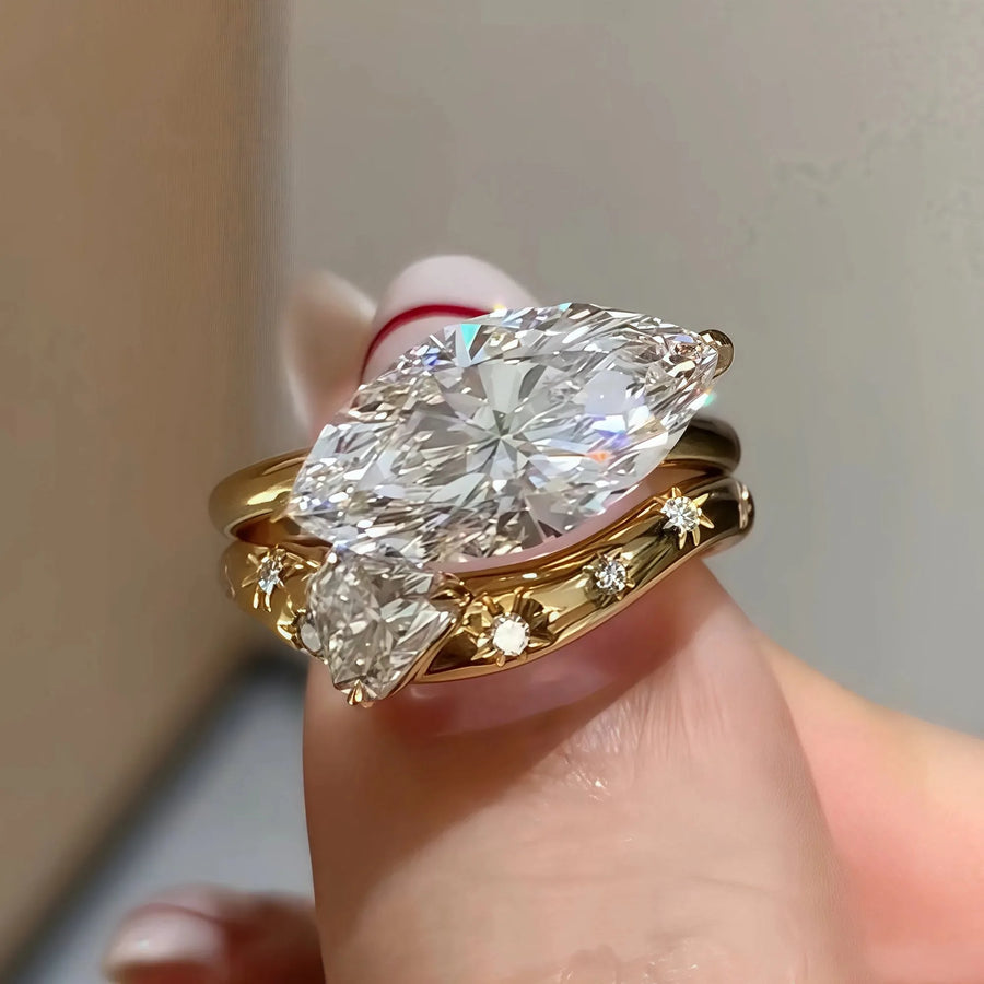 Selunyra Marquise Love Stackingring product view 1