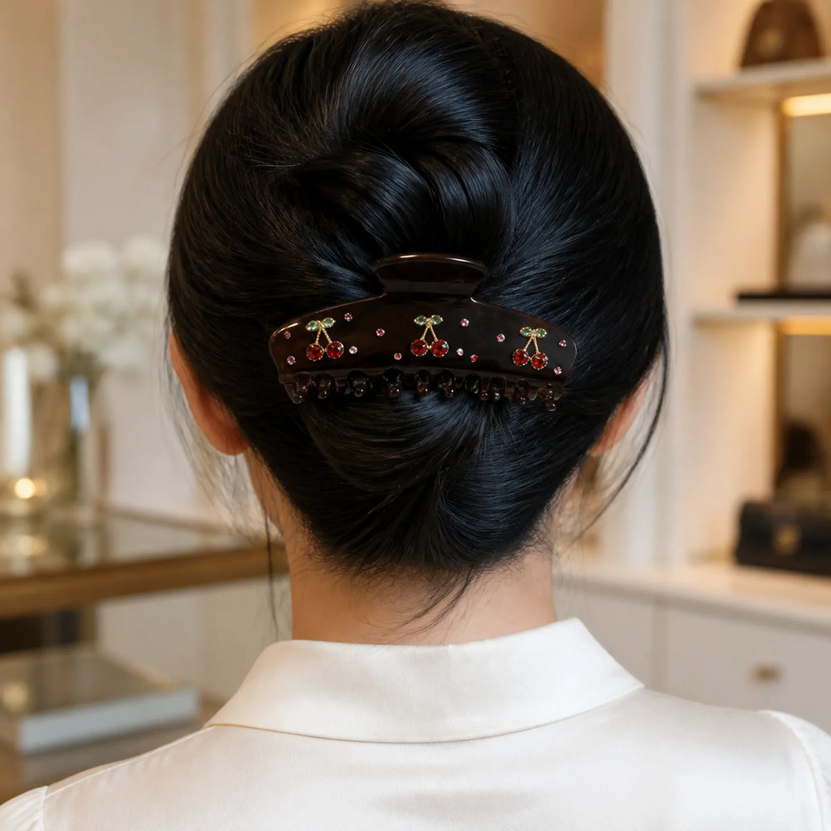 Selunyra Blue Star Clip wearing image 2