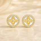 Selunyra Round Cross Earrings product view 1