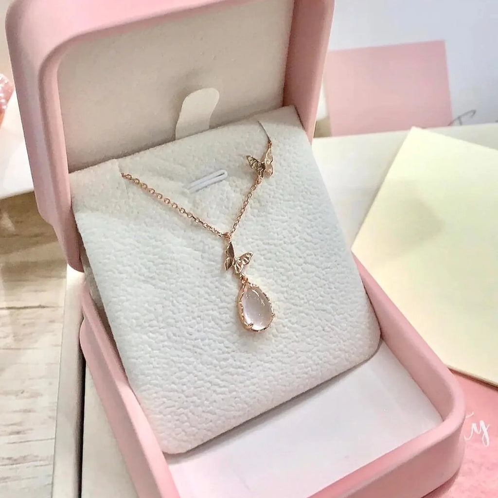 Selunyra Rose quartz Necklace product view 3