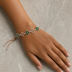 Selunyra Emerald Green Set worn styling view 2