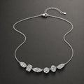 Selunyra Bellar silver mixed-cut stone necklace