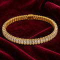 Selunyra gold baguette tennis bracelet