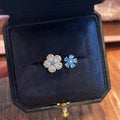 Selunyra Blue Double Flower Ring product image 1