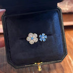 Selunyra Blue Double Flower Ring product image 1