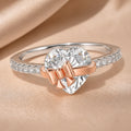 Selunyra Bow Heart Ring – product view
