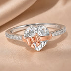 Selunyra Bow Heart Ring – product view