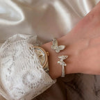 Selunyra Butterfly Cuff Bracelet styled on wrist