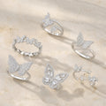 Selunyra Butterfly Silver Ring Collection