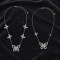 Selunyra Cheer five-butterfly and double-butterfly necklaces
