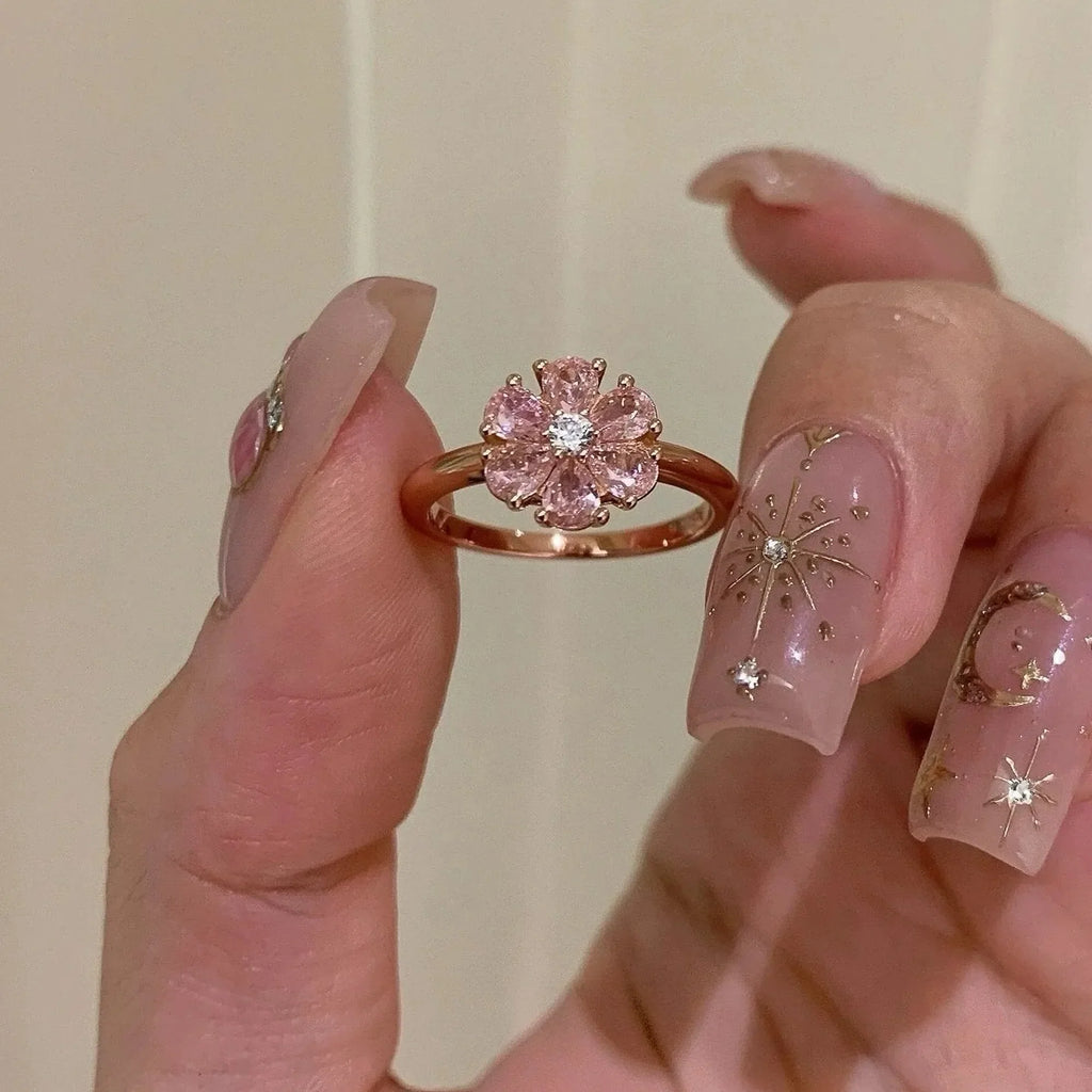 Selunyra Daisy Rose Gold Open Ring product image 3