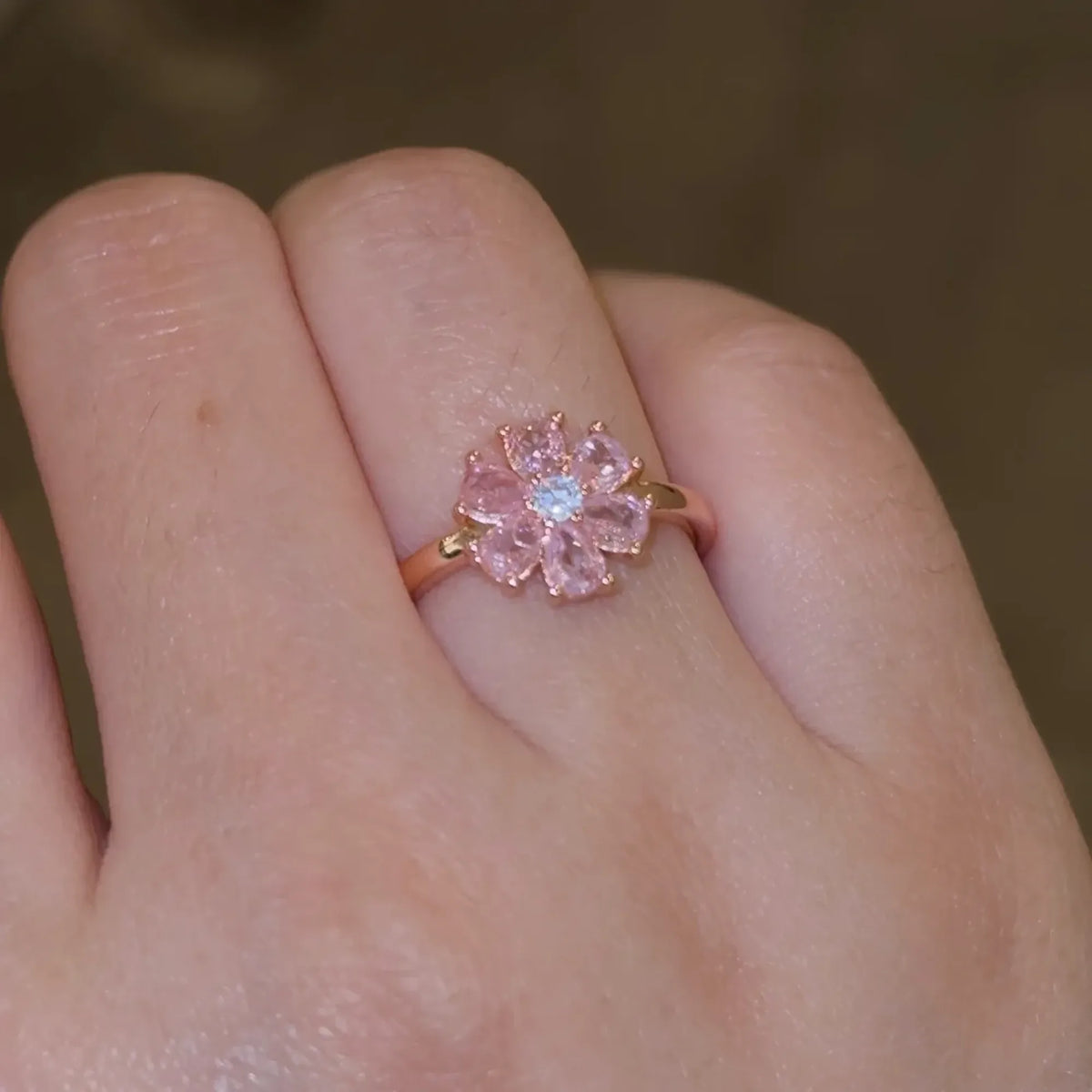 Selunyra Daisy Rose Gold Open Ring product image 4