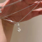 Selunyra Drop Diamond Set necklace close-up