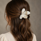 Selunyra French Chic Triangle Clip worn in hair 1
