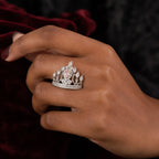 Selunyra Hestia Crown Ring worn on hand 2