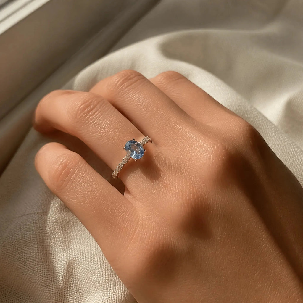 Selunyra Ice Blue Collection worn styling 2