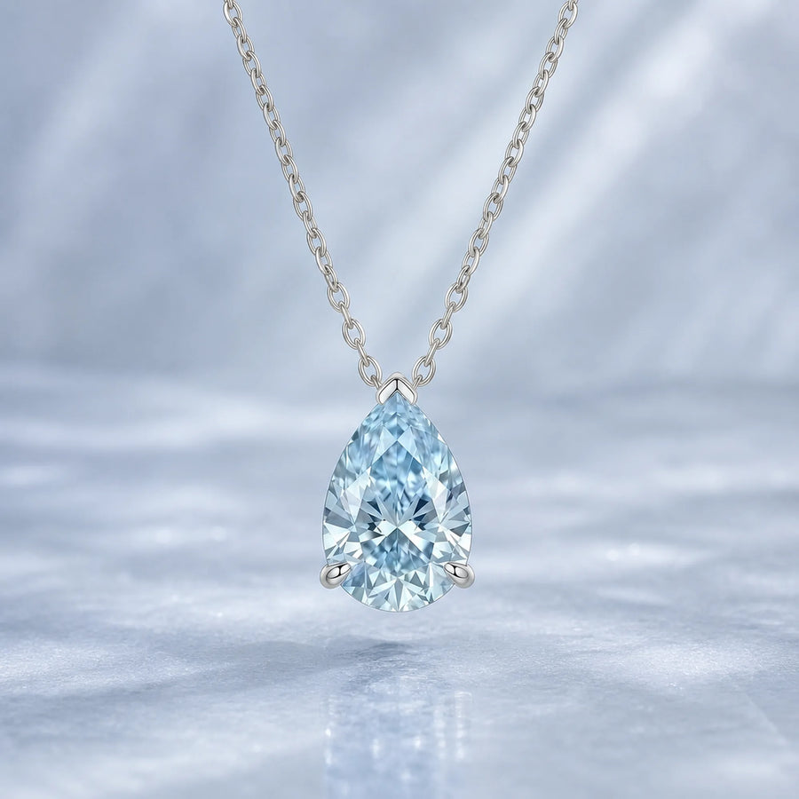 Selunyra Ice Blue D Teardrop Necklace product image 1