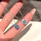 Selunyra Ice Blue D Teardrop Necklace product image 2
