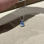 Selunyra Ice Blue D Teardrop Necklace product image 3