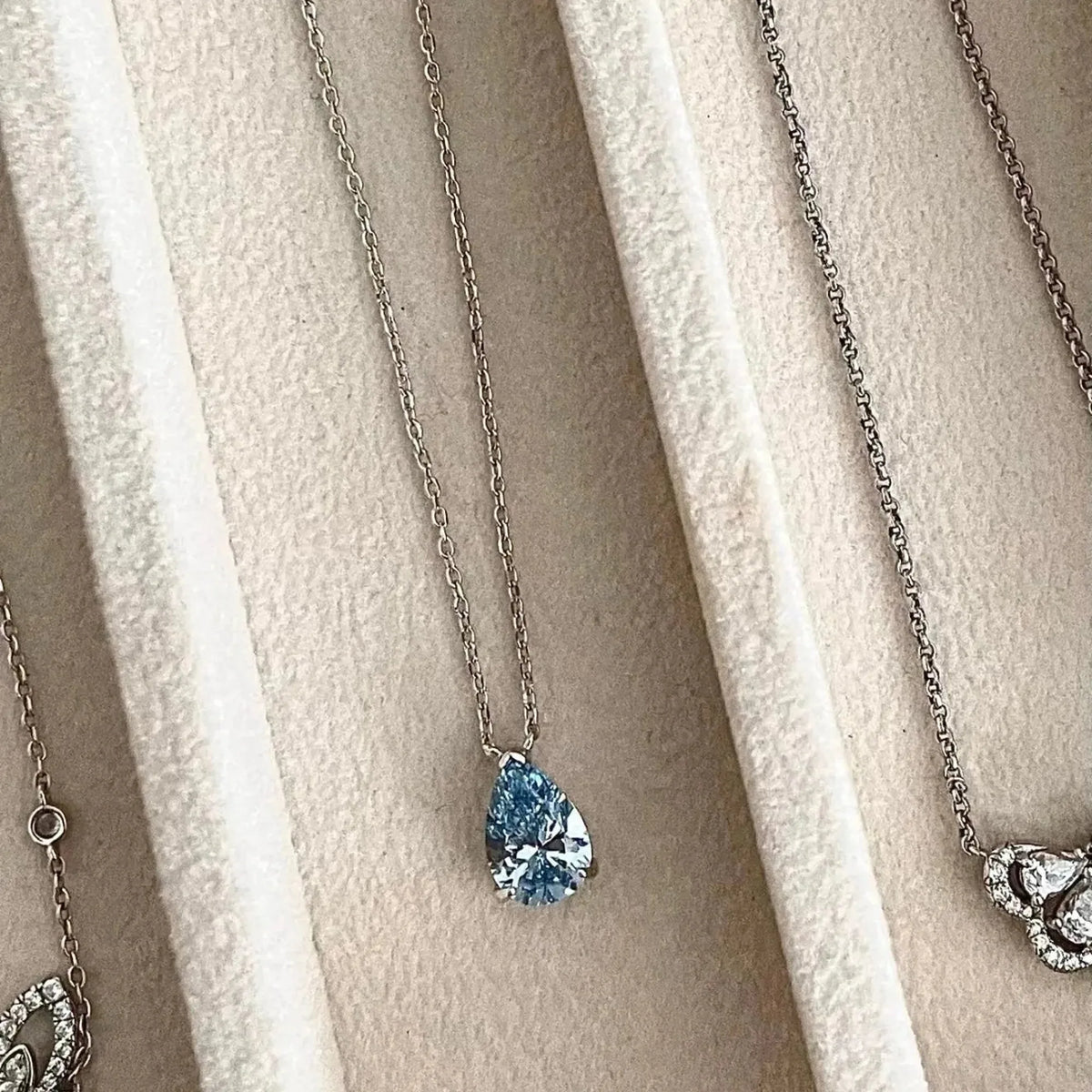Selunyra Ice Blue D Teardrop Necklace product image 4