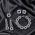 Selunyra Louisa silver square frame jewelry collection