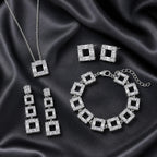 Selunyra Louisa silver square frame jewelry collection