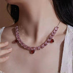 Selunyra Mimosa Necklace worn close up