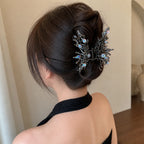 Selunyra Moonstone Claw Clip worn in a French twist