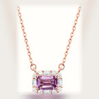 Selunyra Natural Amethyst Yanna Necklace rose gold product render