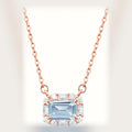 Selunyra Natural Aquamarine Elsa Necklace rose gold product render