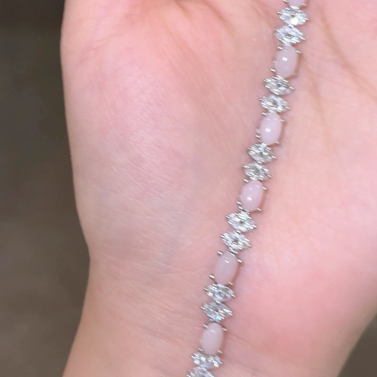 Selunyra Natural Pink Opal Bow Bracelet product image 2