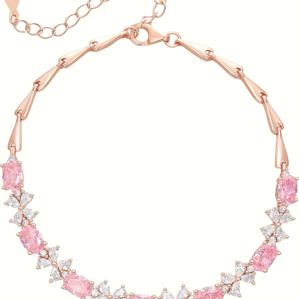 Selunyra Natural Pink Topaz Bow Bracelet product view 2