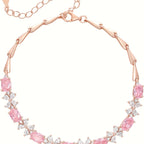 Selunyra Natural Pink Topaz Bow Bracelet product view 2