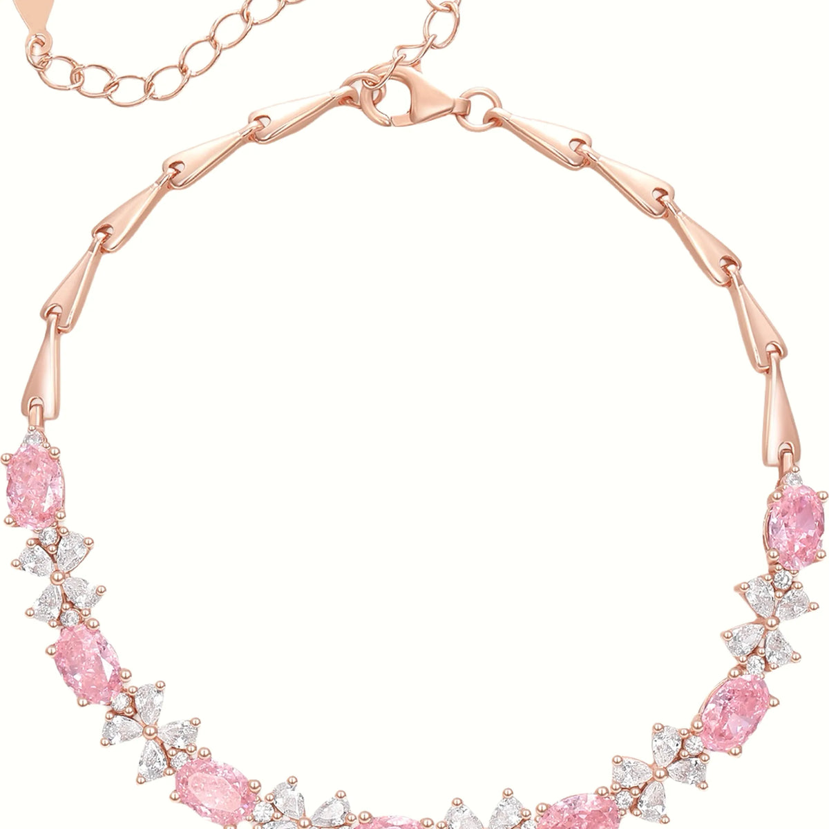 Selunyra Natural Pink Topaz Bow Bracelet product view 2