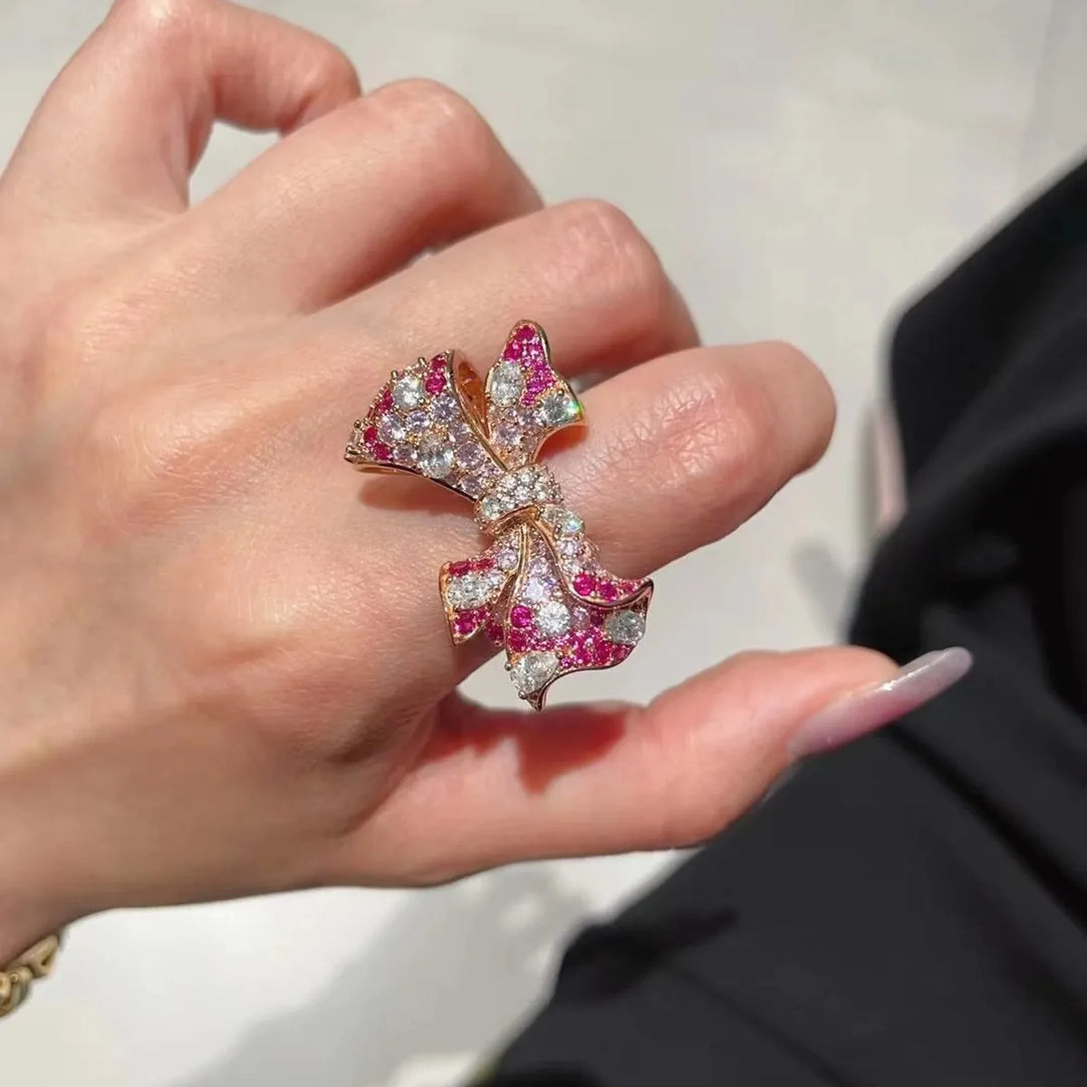 Selunyra Pink Bow Ring product image 4