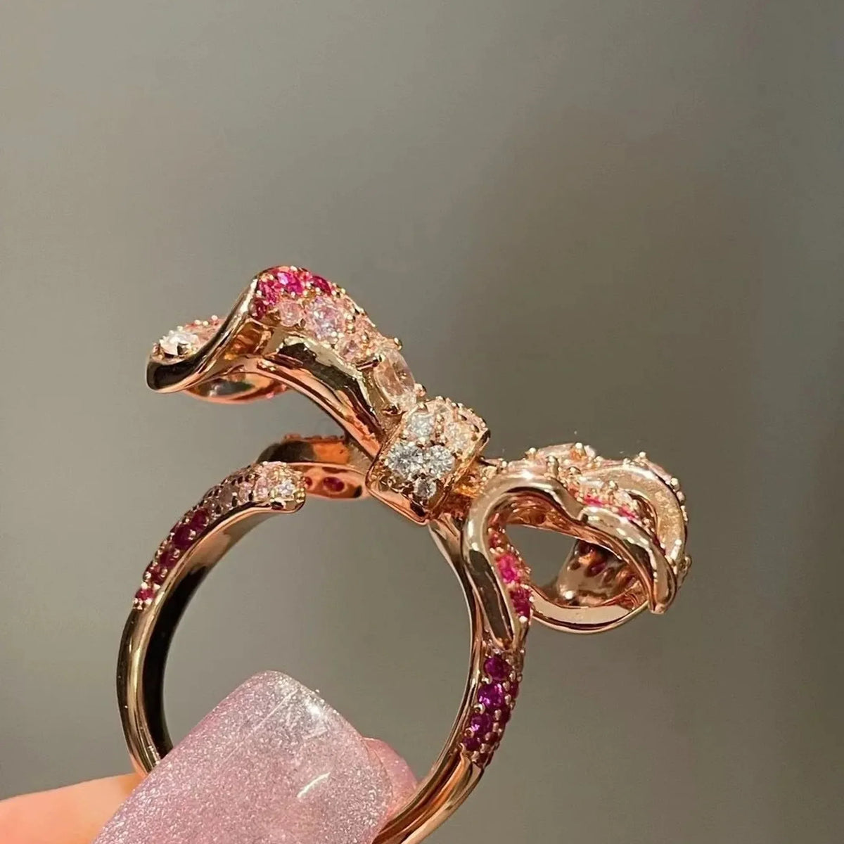 Selunyra Pink Bow Ring product image 6