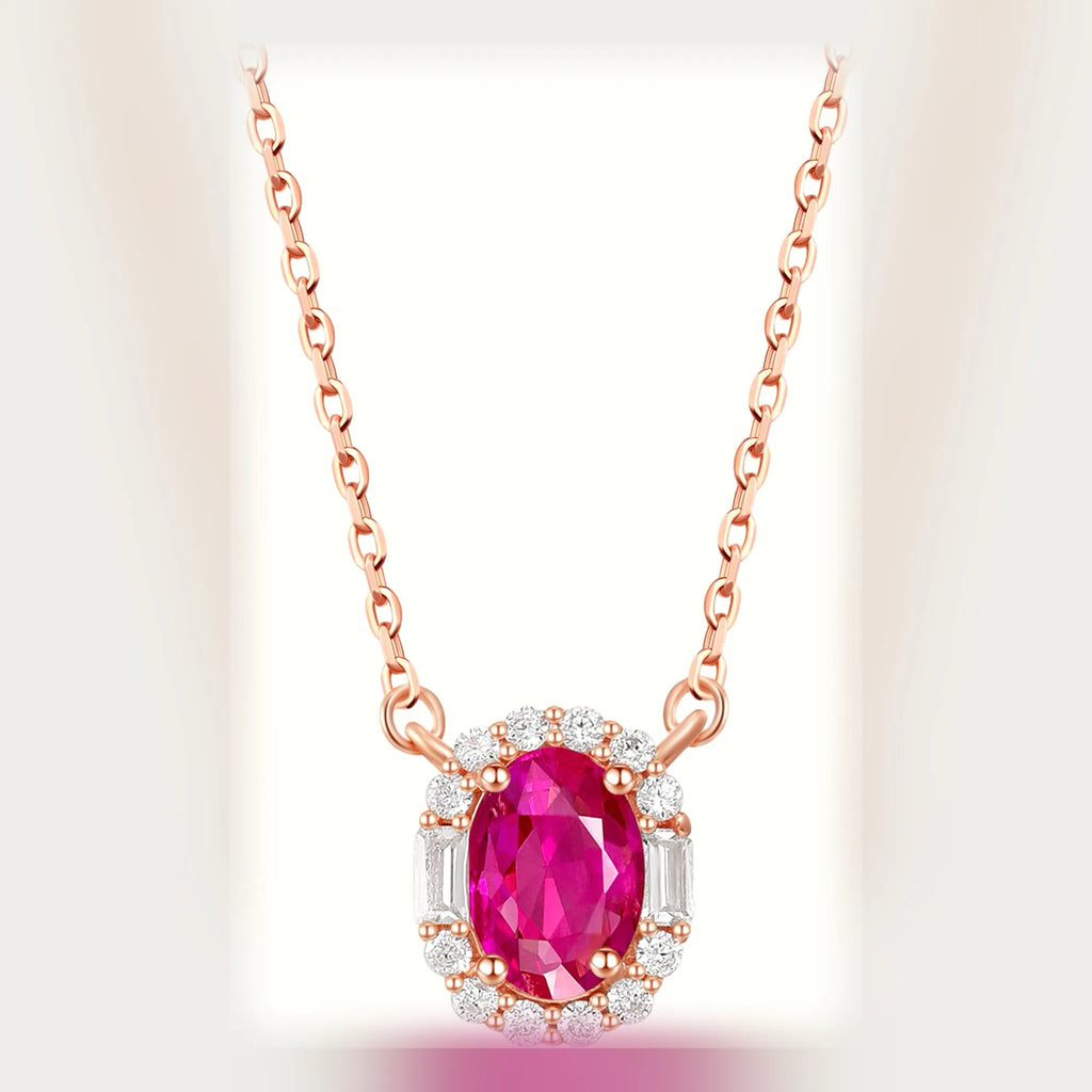 Selunyra Pink Sapphire Necklace product view
