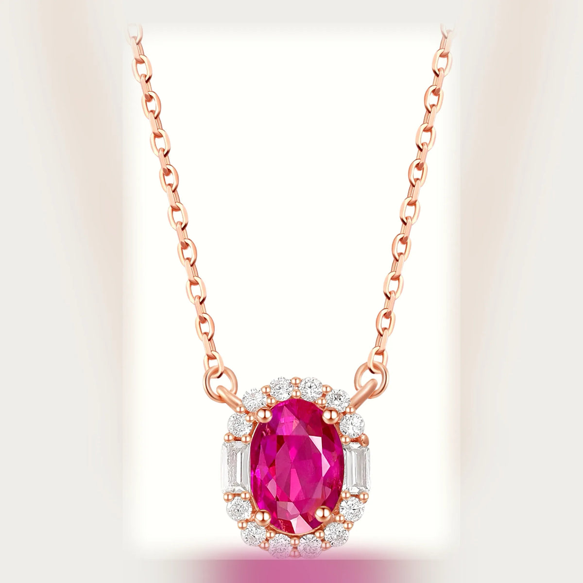 Selunyra Pink Sapphire Necklace product view