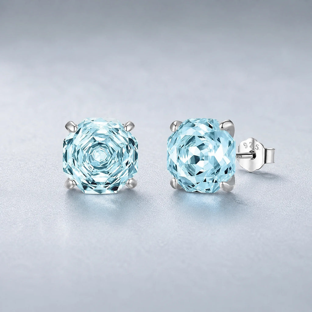 Selunyra Rose-Cut Blue D matching earrings