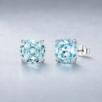 Selunyra Rose-Cut Blue D matching earrings