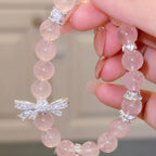 Selunyra Rose Quartz Bracelet close-up detail