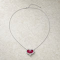 Selunyra ruby heart necklace product view