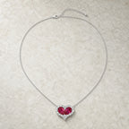 Selunyra ruby heart necklace product view