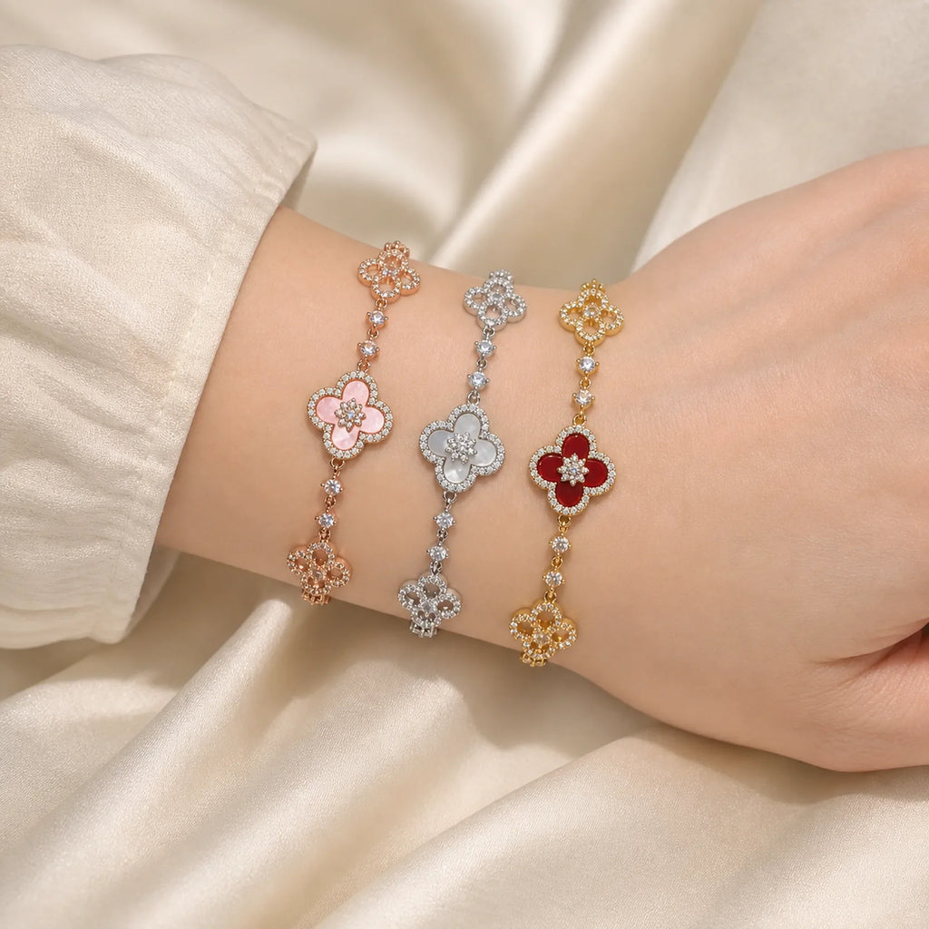 Selunyra Sakura Bracelet Collection worn on wrist 1