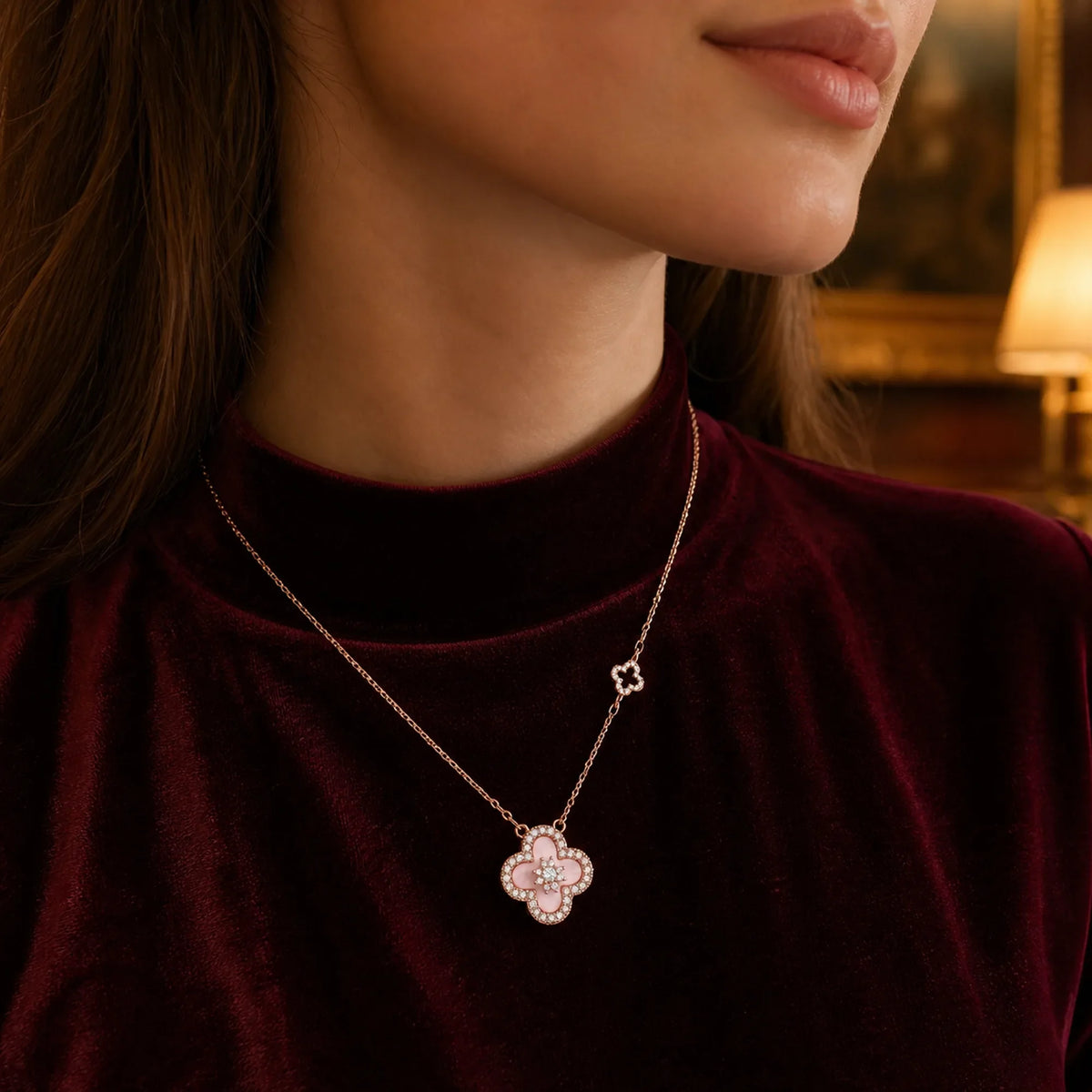 Selunyra Sakura Cleef Necklace evening wear